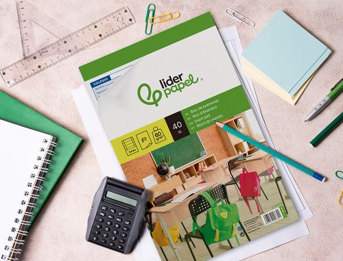 Bloco exames liderpapel horizontal folio 40 folhas 60g/m2 , Liderpapel , 732 , 8423473007321
